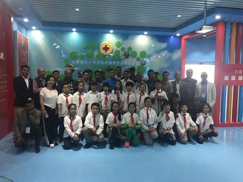 尼泊尔国家红十字会紧急救援研修班学员参观考察五华区红十字会生命体验教室 中国科学网www.minimouse.com.cn