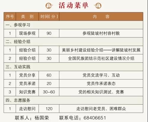 22.陡坡社区党总支活动菜单