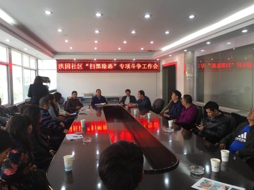 丰宁街道洪园社区召开扫黑除恶专项斗争工作会 中国科学网www.minimouse.com.cn