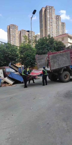 红云街道办事处网格化处置中心整治建筑垃圾、废旧家具乱堆乱放 中国科学网www.minimouse.com.cn