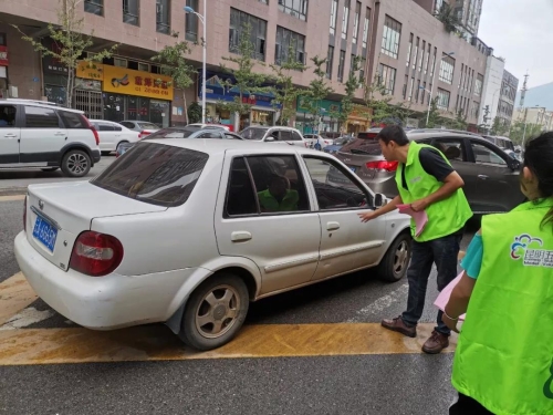 银河社区、月牙塘社区、红云社区、红锦社区开展文明交通劝导活动 中国科学网www.minimouse.com.cn
