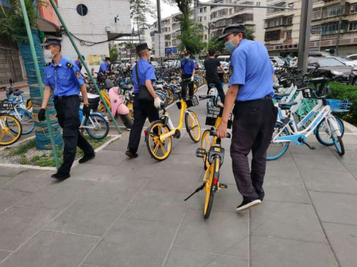 大观街道强化网格责任，开展共享单车乱停乱放专项整治 中国科学网www.minimouse.com.cn