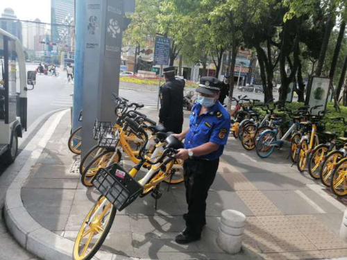 大观街道强化网格责任，开展共享单车乱停乱放专项整治 中国科学网www.minimouse.com.cn