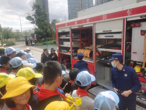 119宣传预热：消防知识进学校 师生齐上“防火课” 中国科学网www.minimouse.com.cn