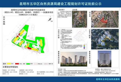 昆明市五华区自然资源局建设工程规划许可证批前公示